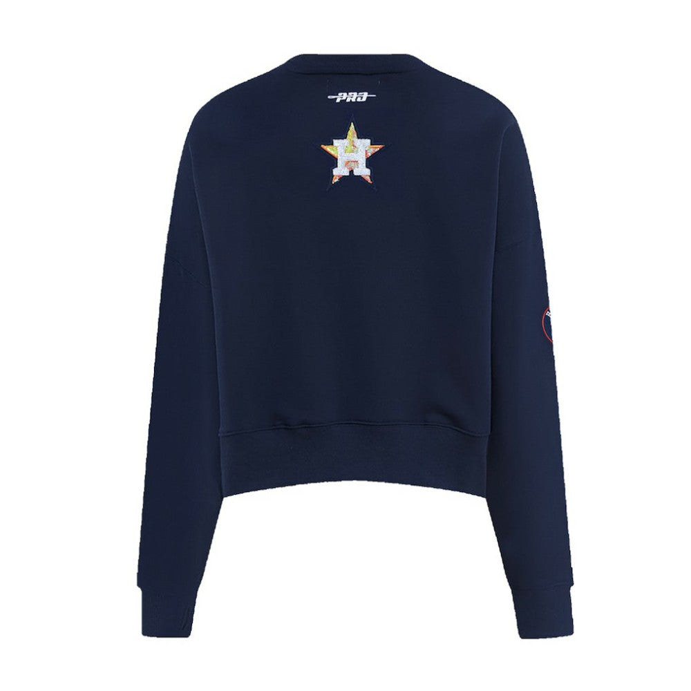 Houston Astros Pro Standard Women's Game Day Classics Crewneck Pullover Sweatshirt | MLB For sale