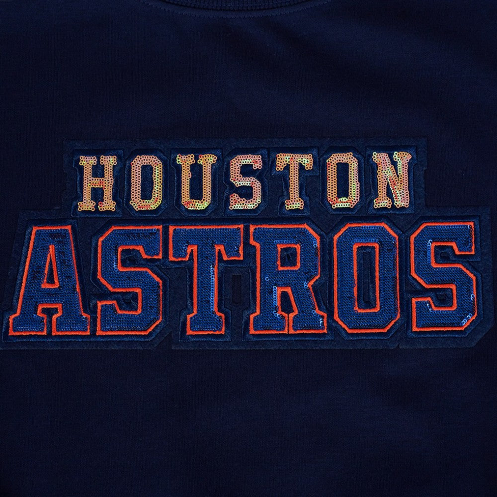 Houston Astros Pro Standard Women's Game Day Classics Crewneck Pullover Sweatshirt | MLB For sale