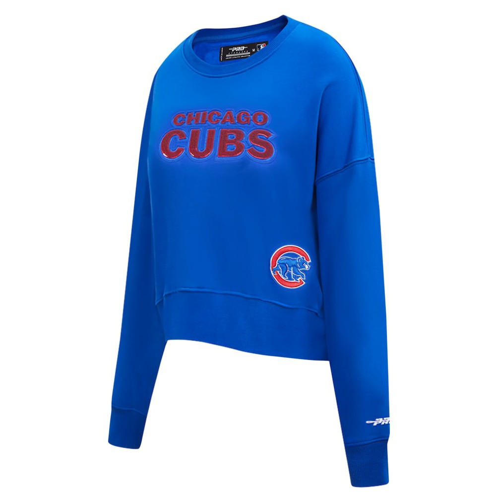 Chicago Cubs Pro Standard Women's Game Day Classics Crewneck Pullover Sweatshirt | MLB Online