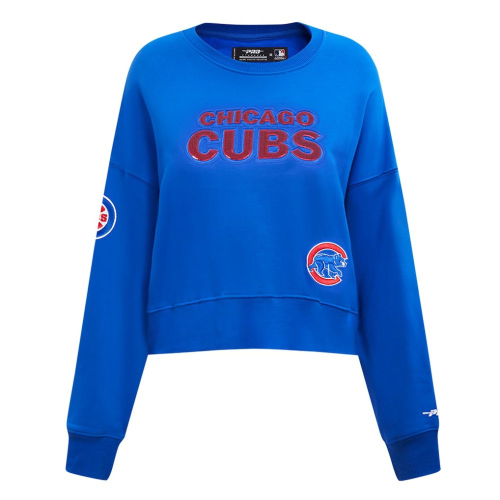 Chicago Cubs Pro Standard Women's Game Day Classics Crewneck Pullover Sweatshirt | MLB Online