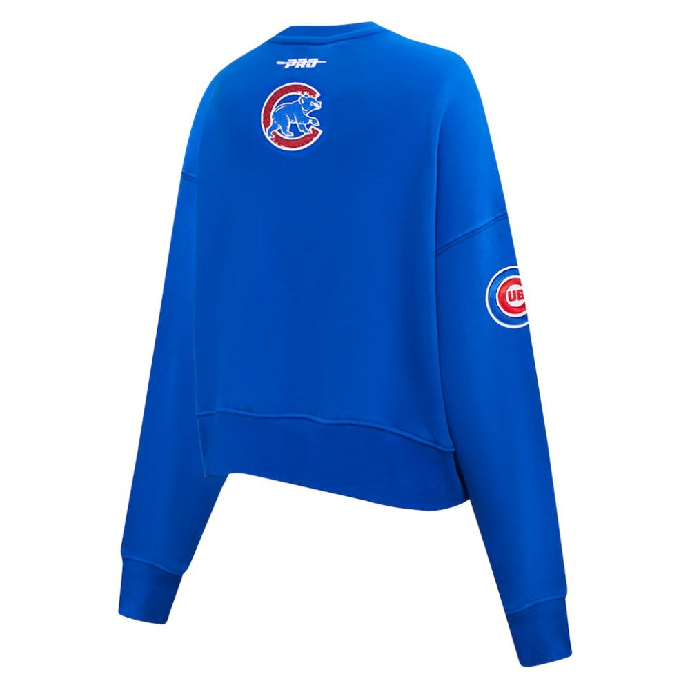 Chicago Cubs Pro Standard Women's Game Day Classics Crewneck Pullover Sweatshirt | MLB Online