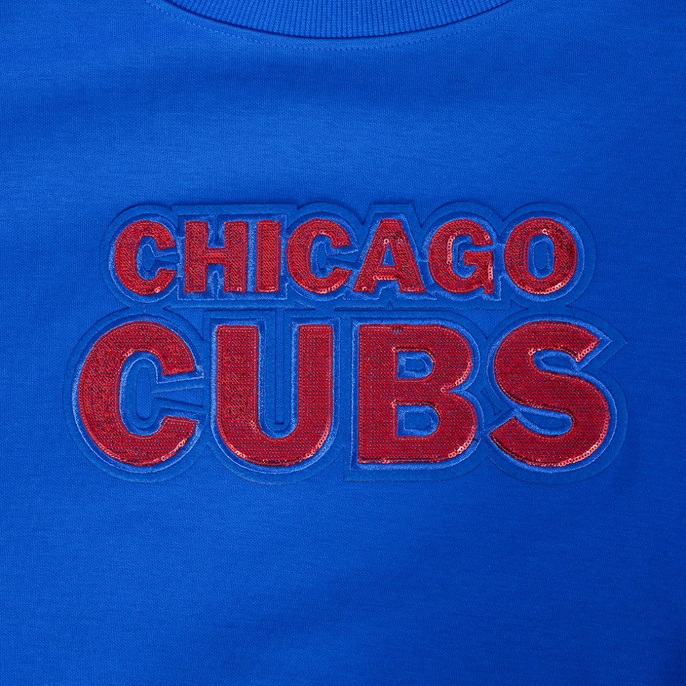Chicago Cubs Pro Standard Women's Game Day Classics Crewneck Pullover Sweatshirt | MLB Online