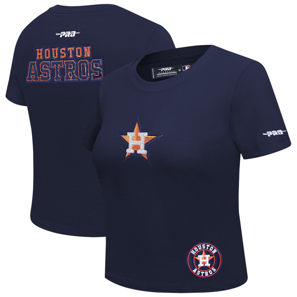 Houston Astros Pro Standard Women's Game Day Classics Baby Doll Cropped T-Shirt | MLB Sale