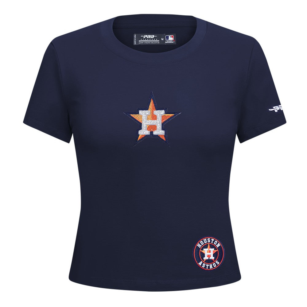 Houston Astros Pro Standard Women's Game Day Classics Baby Doll Cropped T-Shirt | MLB Sale