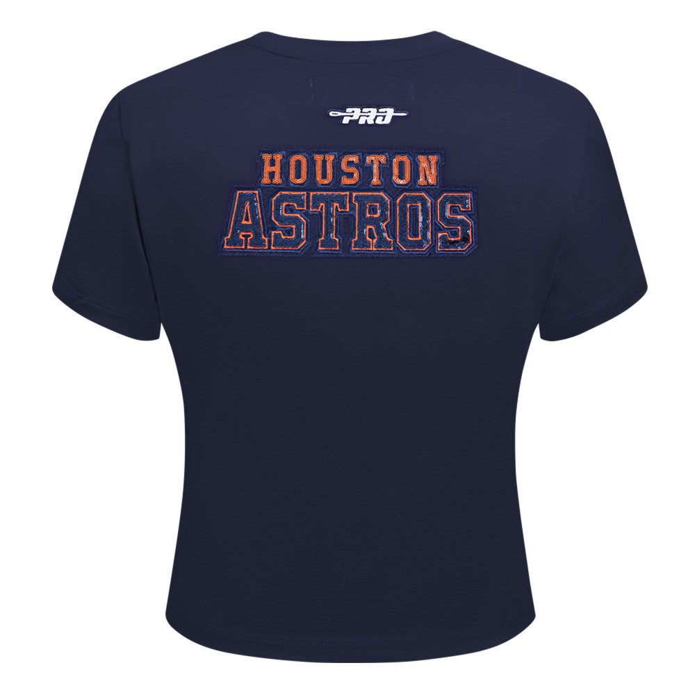 Houston Astros Pro Standard Women's Game Day Classics Baby Doll Cropped T-Shirt | MLB Sale