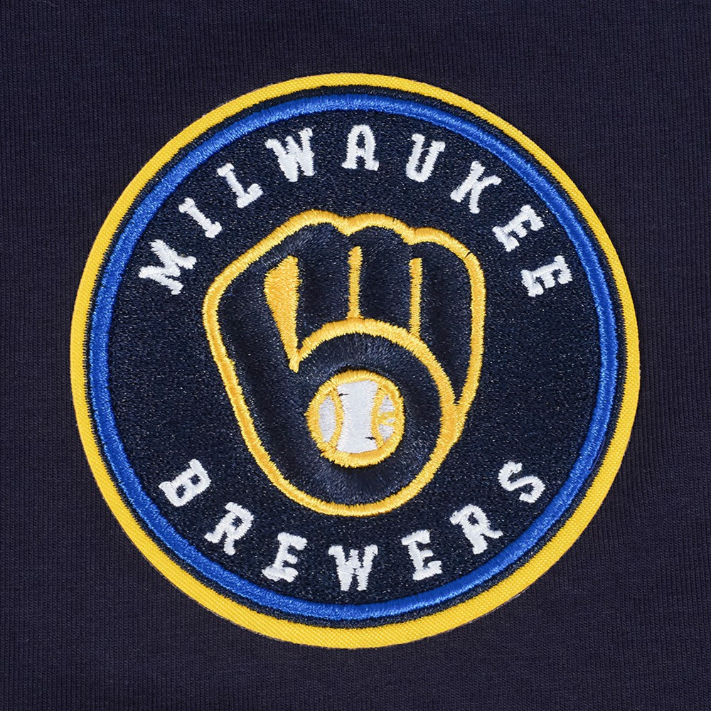Milwaukee Brewers Pro Standard Women's Game Day Classics Baby Doll Cropped T-Shirt | MLB For sale
