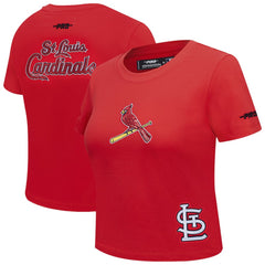 St. Louis Cardinals Pro Standard Women's Game Day Classics Baby Doll Cropped T-Shirt | MLB Sale