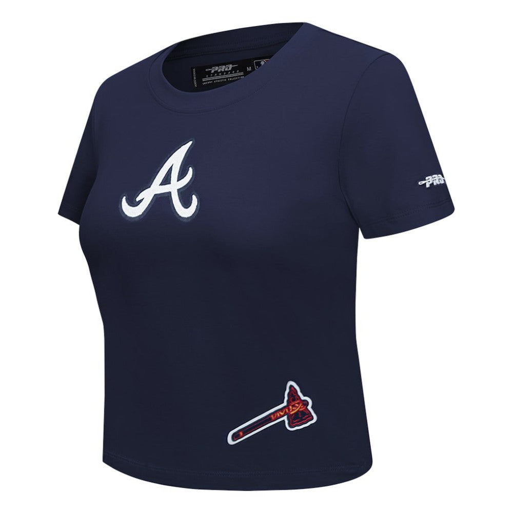 Atlanta Braves Pro Standard Women's Game Day Classics Baby Doll Cropped T-Shirt | MLB Near me
