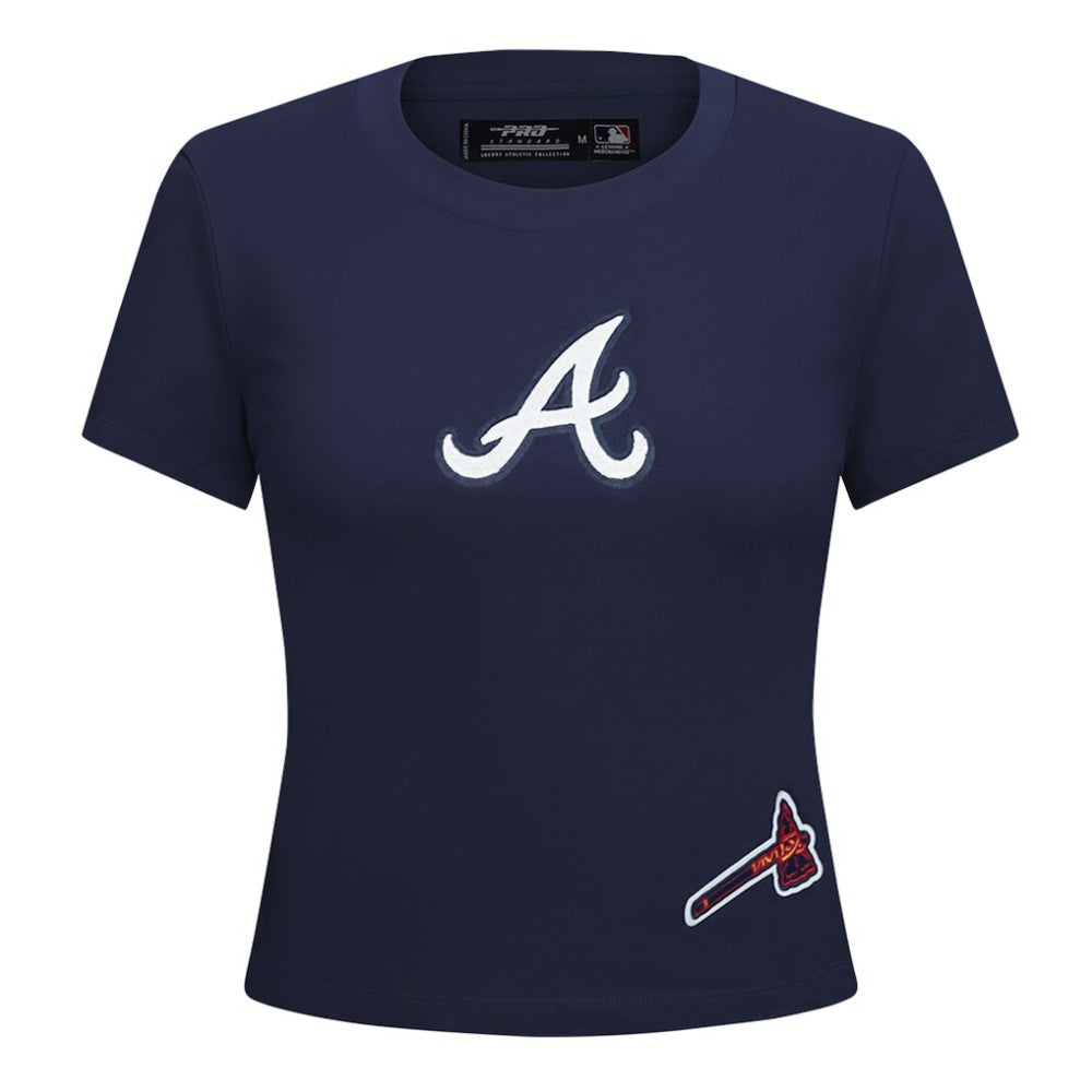 Atlanta Braves Pro Standard Women's Game Day Classics Baby Doll Cropped T-Shirt | MLB Near me