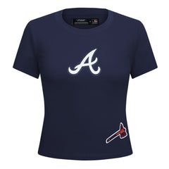 Atlanta Braves Pro Standard Women's Game Day Classics Baby Doll Cropped T-Shirt | MLB Near me