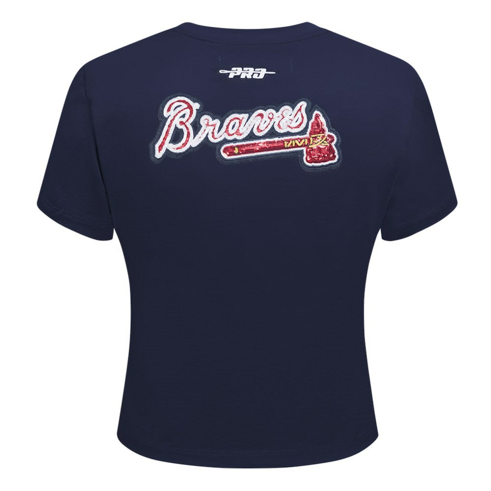 Atlanta Braves Pro Standard Women's Game Day Classics Baby Doll Cropped T-Shirt | MLB Near me