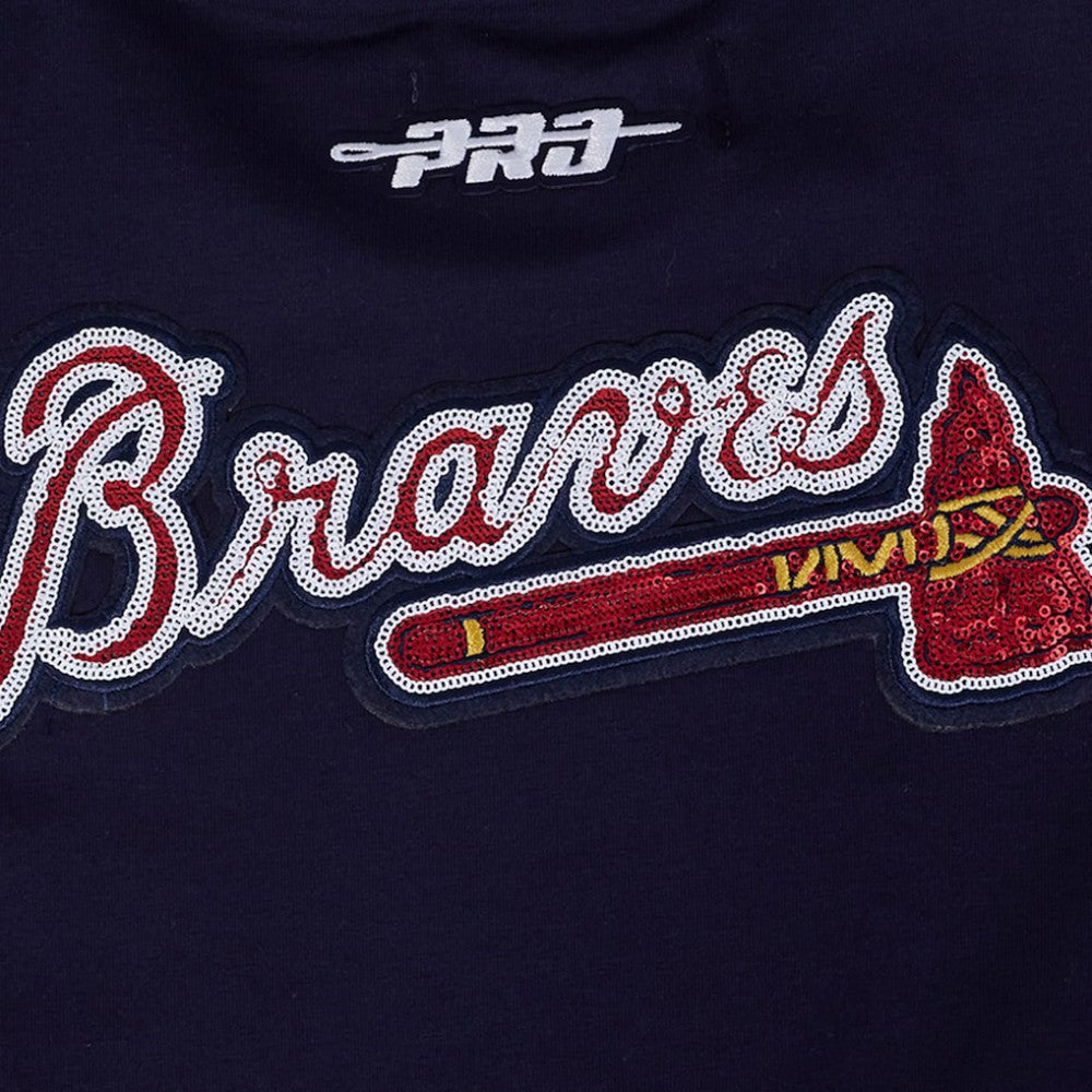 Atlanta Braves Pro Standard Women's Game Day Classics Baby Doll Cropped T-Shirt | MLB Near me