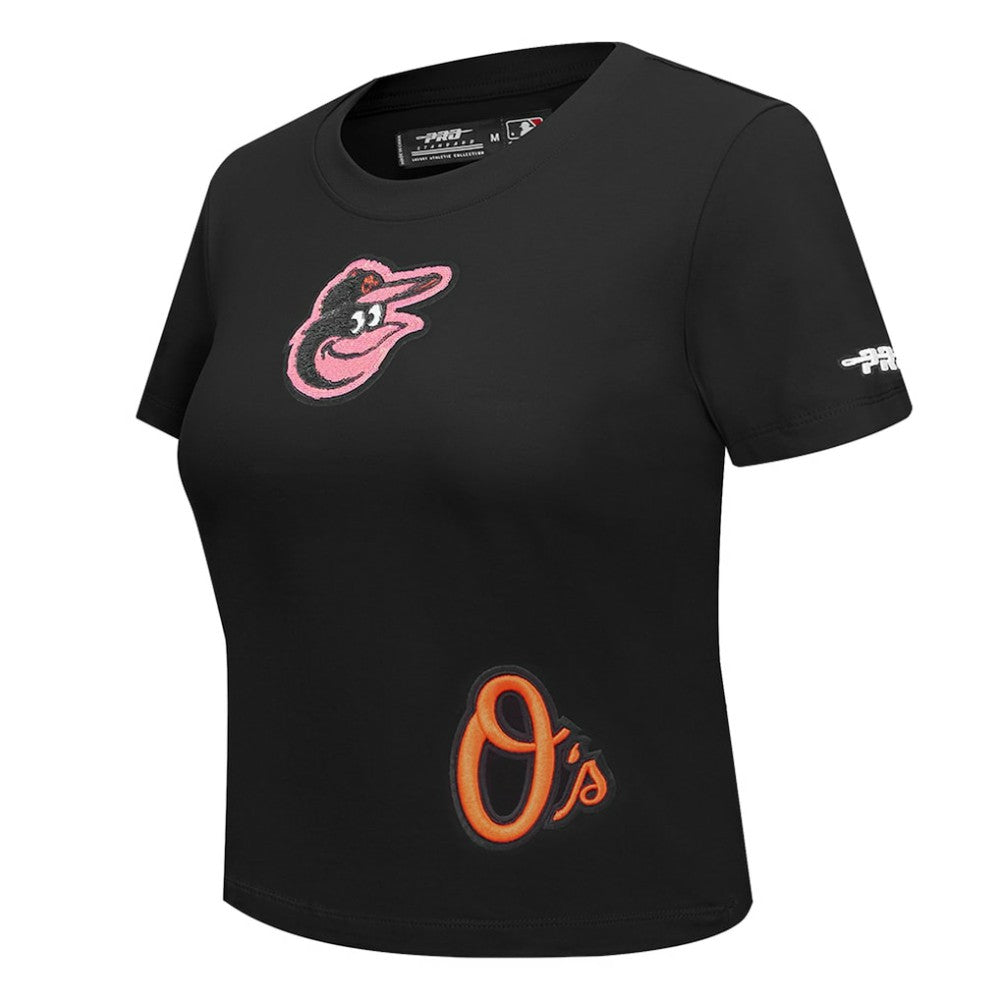 Baltimore Orioles Pro Standard Women's Game Day Classics Baby Doll Cropped T-Shirt | MLB For sale