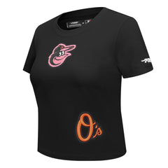 Baltimore Orioles Pro Standard Women's Game Day Classics Baby Doll Cropped T-Shirt | MLB For sale