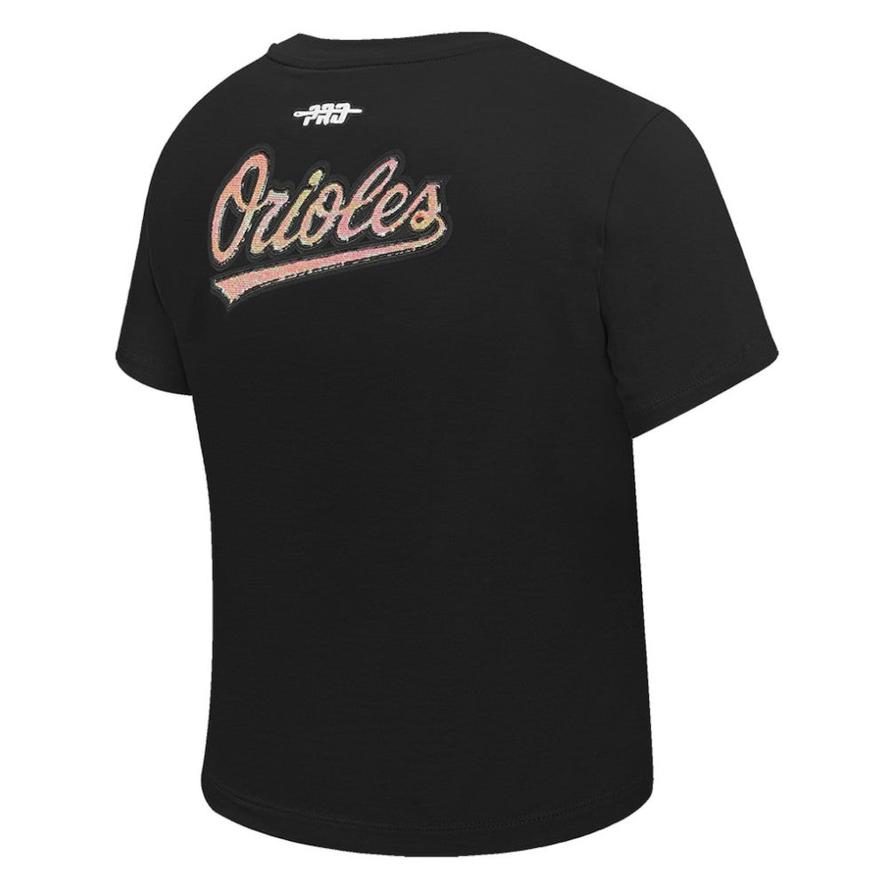 Baltimore Orioles Pro Standard Women's Game Day Classics Baby Doll Cropped T-Shirt | MLB For sale