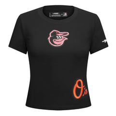 Baltimore Orioles Pro Standard Women's Game Day Classics Baby Doll Cropped T-Shirt | MLB For sale