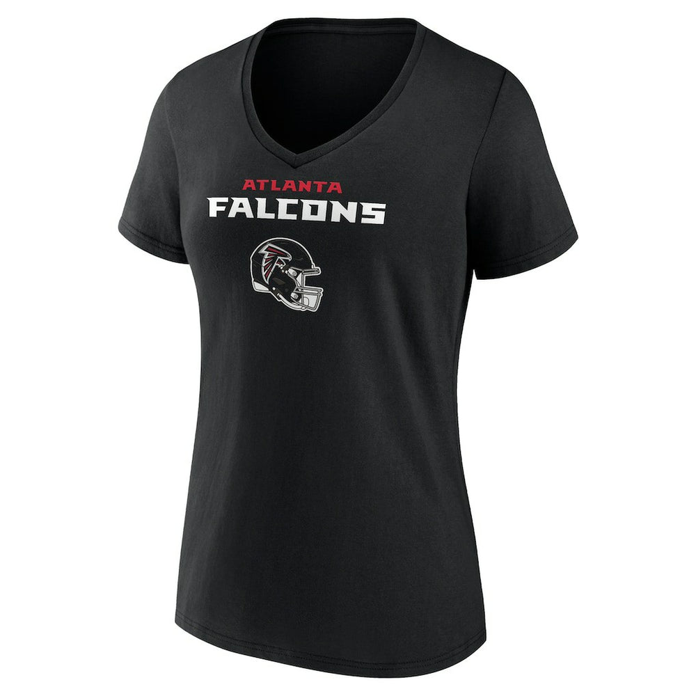 Atlanta Falcons  Michael Penix Jr.  Women's Name & Number Team Wordmark V-Neck T-Shirt
