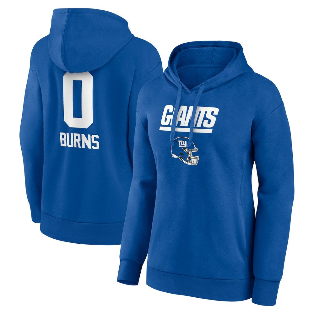 New York Giants  Brian Burns  Women's Name & Number Team Wordmark Pullover Hoodie