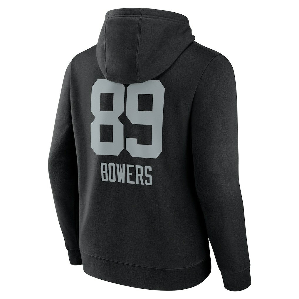 Las Vegas Raiders  Brock Bowers  Name & Number Team Wordmark Pullover Hoodie