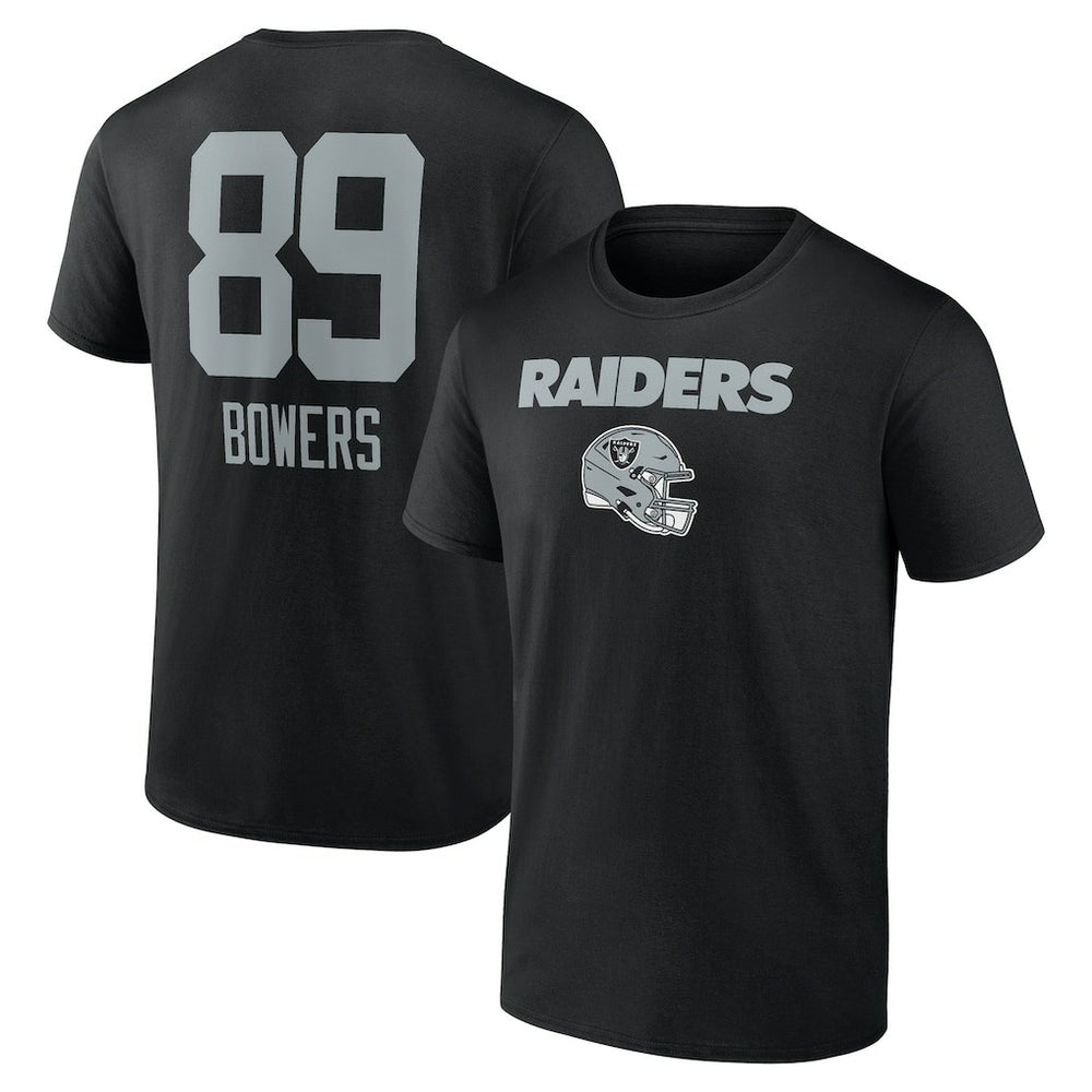 Las Vegas Raiders  Brock Bowers  Name & Number Team Wordmark T-Shirt