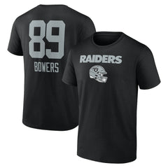 Las Vegas Raiders  Brock Bowers  Name & Number Team Wordmark T-Shirt