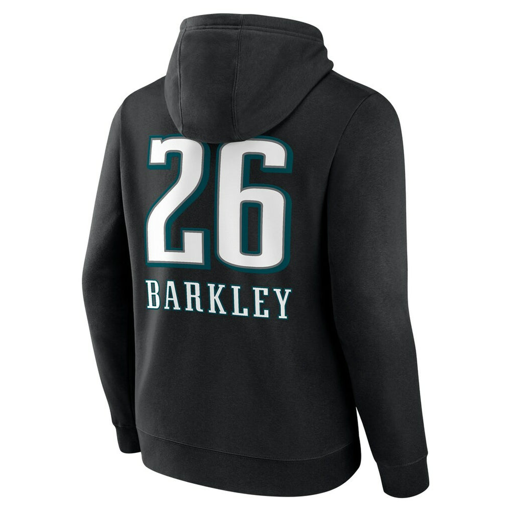 Philadelphia Eagles  Saquon Barkley  Name & Number Team Wordmark Pullover Hoodie