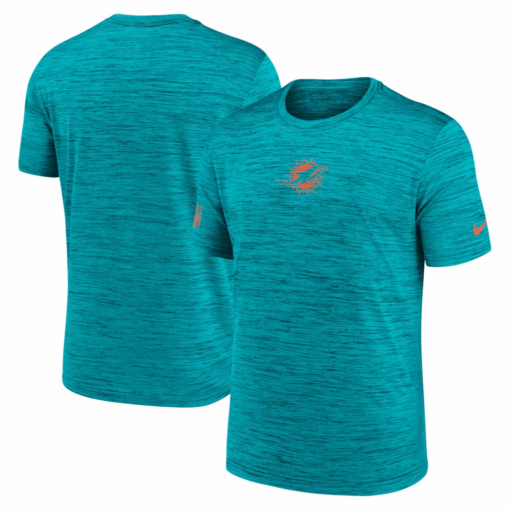 Miami Dolphins Nike Big & Tall Sideline Velocity Performance T-Shirt