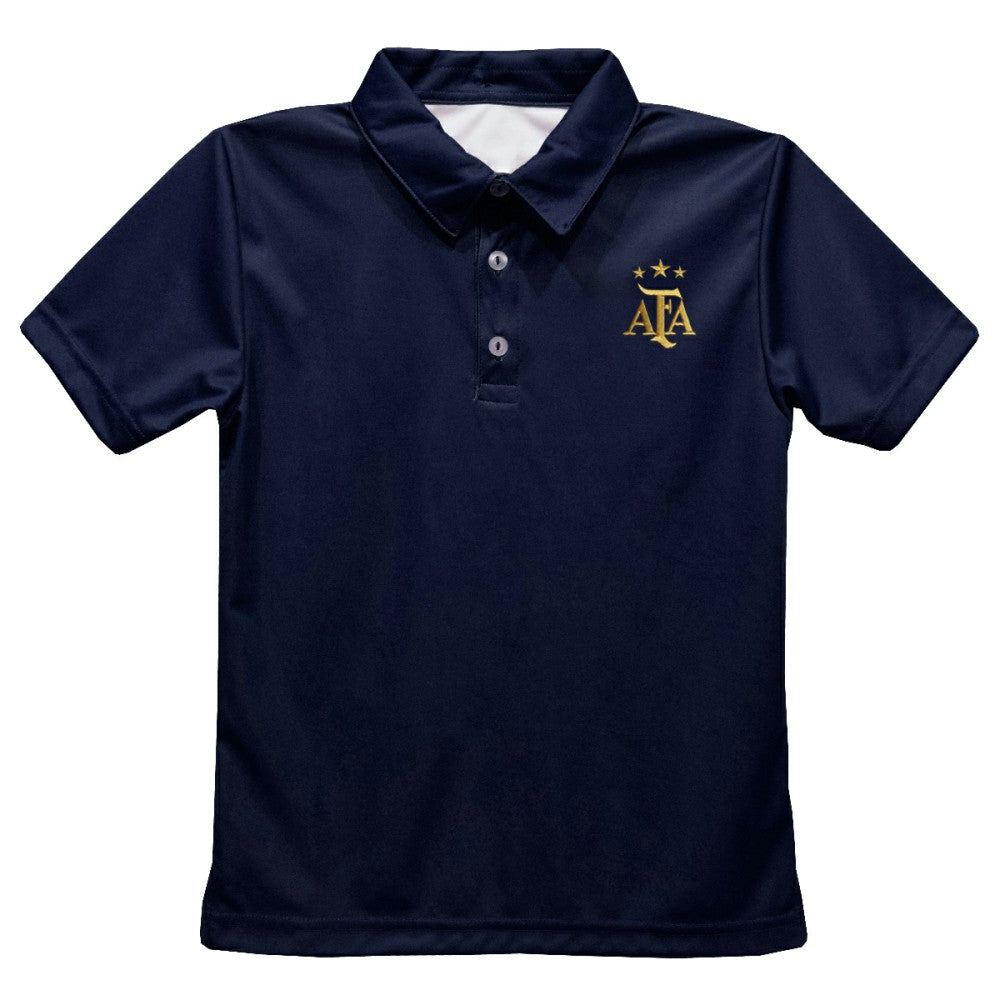 Argentina National Team Vive La Fete Youth Solid Polo Navy