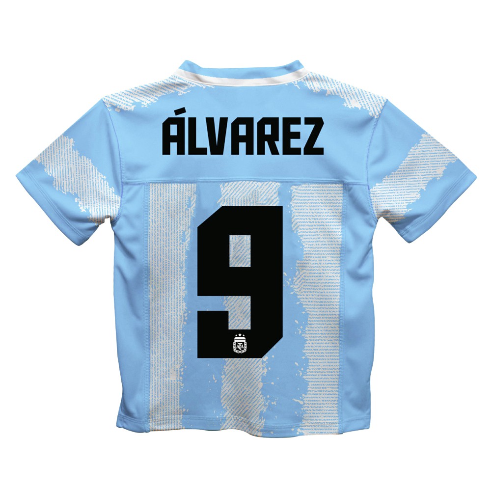 Julián Álvarez Argentina National Team Vive La Fete Football Jersey Light Blue