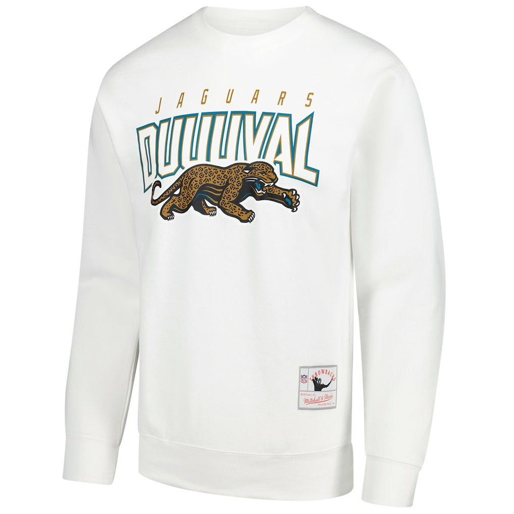 Jacksonville Jaguars Mitchell & Ness Duval Classic Logos Pullover Sweatshirt