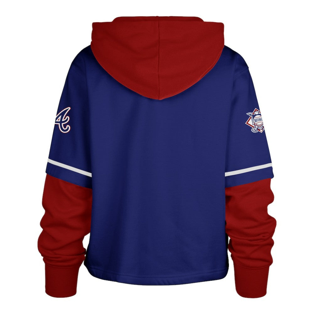 Atlanta Braves '47 Women's City Connect Shortstop Cropped Pullover Hoodie | MLB Online