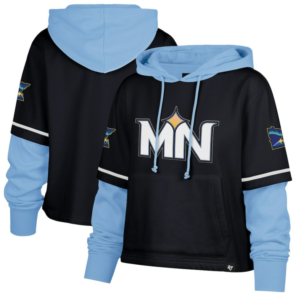 Minnesota Twins '47 Women's City Connect Shortstop Cropped Pullover Hoodie | MLB Online