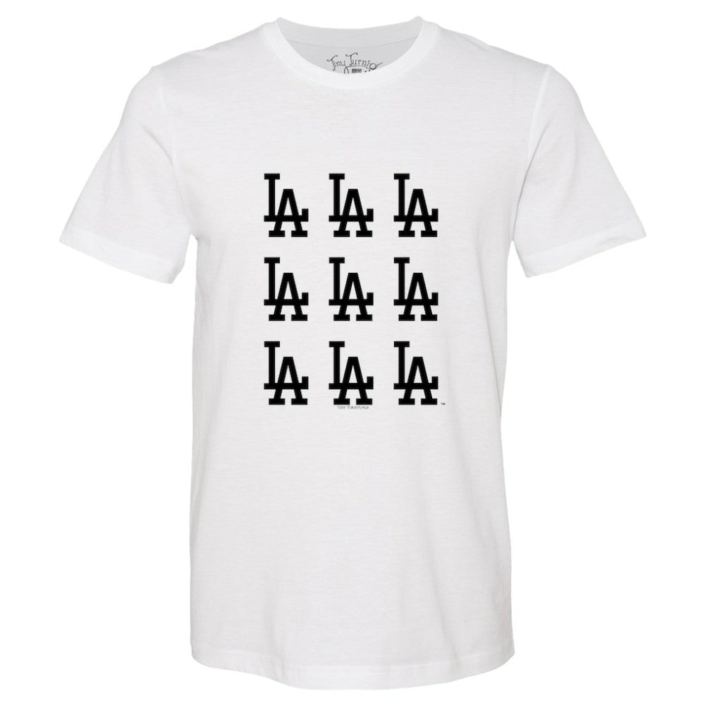 Los Angeles Dodgers Tiny Turnip Women's Logo Grid T-Shirt | MLB New