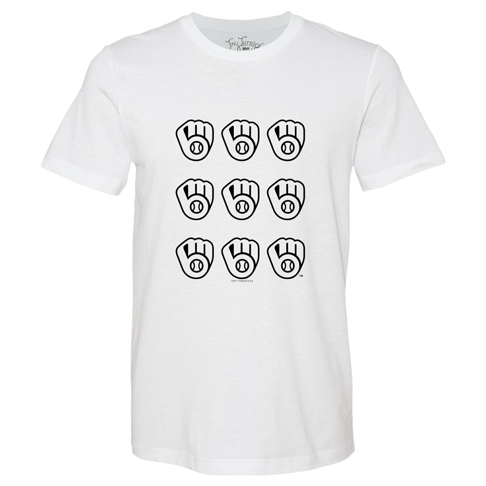 Milwaukee Brewers Tiny Turnip Women's Logo Grid T-Shirt | MLB Online
