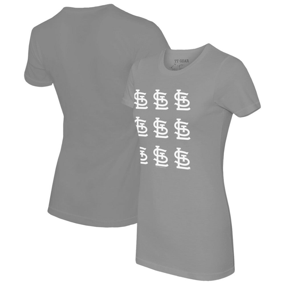 St. Louis Cardinals Tiny Turnip Women's Logo Grid  T-Shirt | MLB For sale