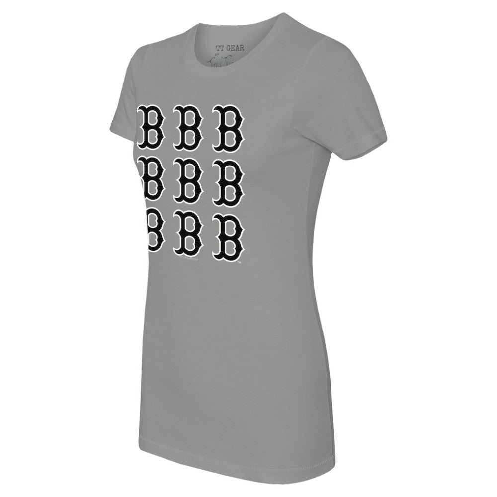 Boston Red Sox Tiny Turnip Women's Logo Grid  T-Shirt | MLB Sale