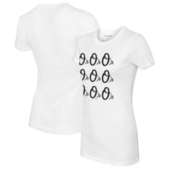 Baltimore Orioles Tiny Turnip Women's Logo Grid T-Shirt | MLB On Sale