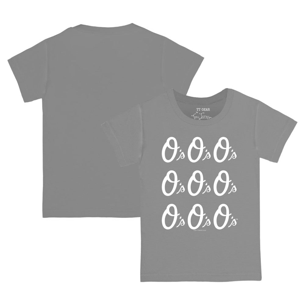 Baltimore Orioles Tiny Turnip Youth Logo Grid  T-Shirt | MLB Shop