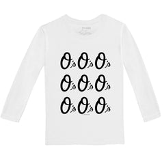 Baltimore Orioles Tiny Turnip Youth Logo Grid Long Sleeve T-Shirt | MLB Shop