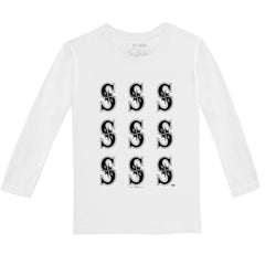 Seattle Mariners Tiny Turnip Youth Logo Grid Long Sleeve T-Shirt | MLB Sale