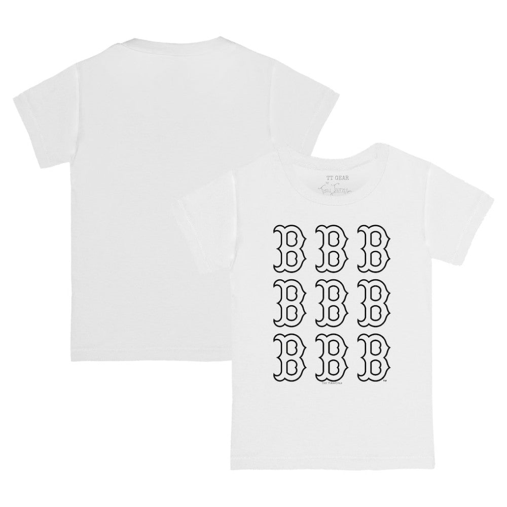 Boston Red Sox Tiny Turnip Youth Logo Grid T-Shirt | MLB Discount