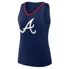 Atlanta Braves Women's Plus Sized Stellar Win V-Neck Tank Top | MLB Online