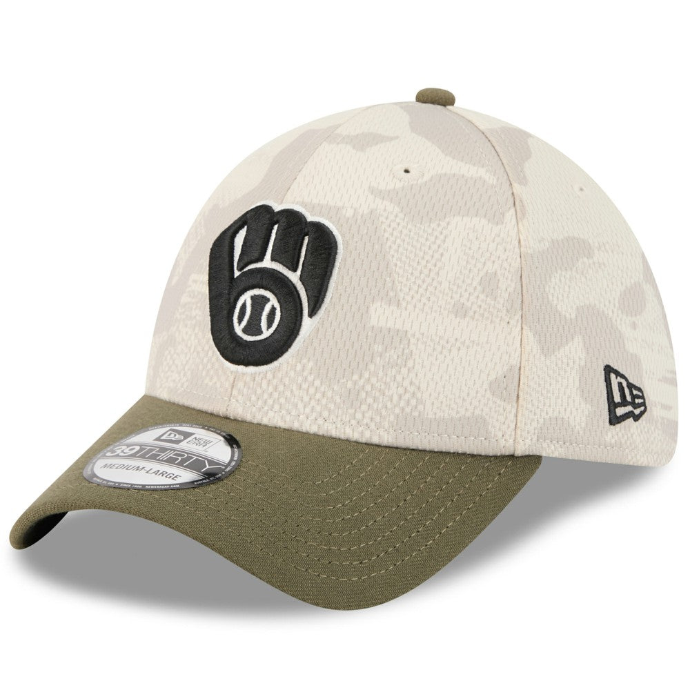 Milwaukee Brewers New Era 2025 Armed Forces Day 39THIRTY Flex Hat | MLB For sale