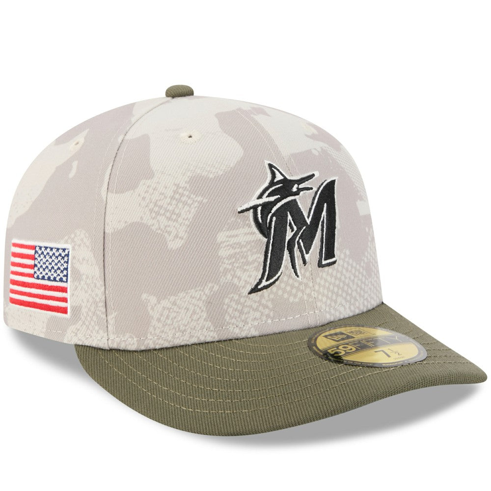 Miami Marlins New Era 2025 Armed Forces Day 59FIFTY Fitted Hat | MLB New