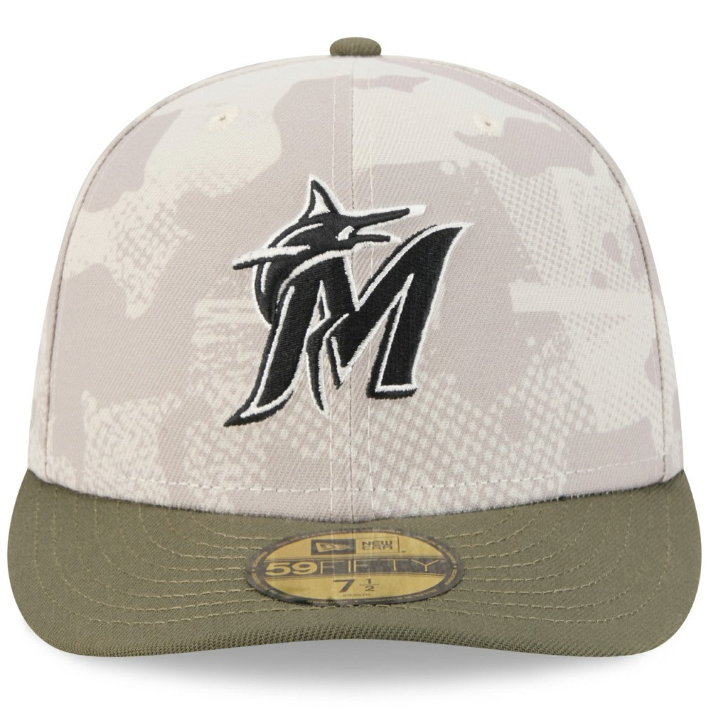 Miami Marlins New Era 2025 Armed Forces Day 59FIFTY Fitted Hat | MLB New