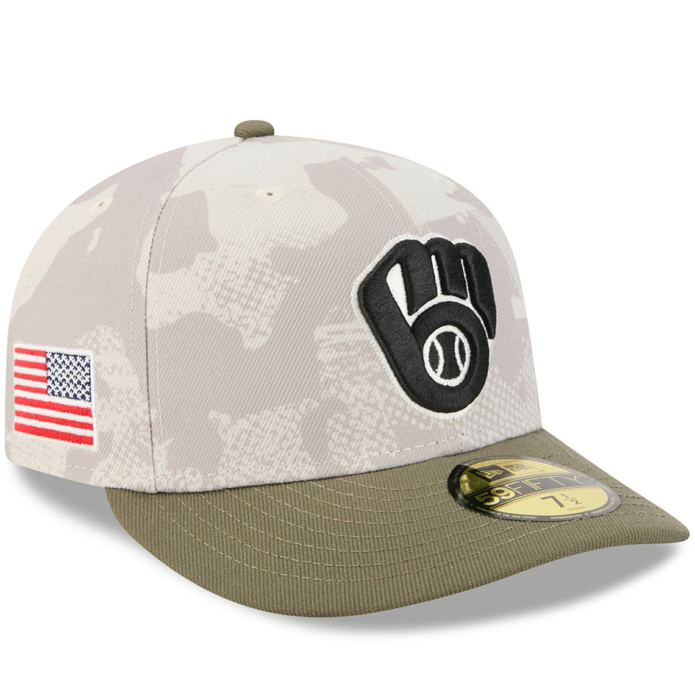 Milwaukee Brewers New Era 2025 Armed Forces Day 59FIFTY Fitted Hat | MLB Outlet