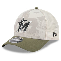 Miami Marlins New Era 2025 Armed Forces Day 9FORTY M-Crown A-Frame Adjustable Hat | MLB On Sale