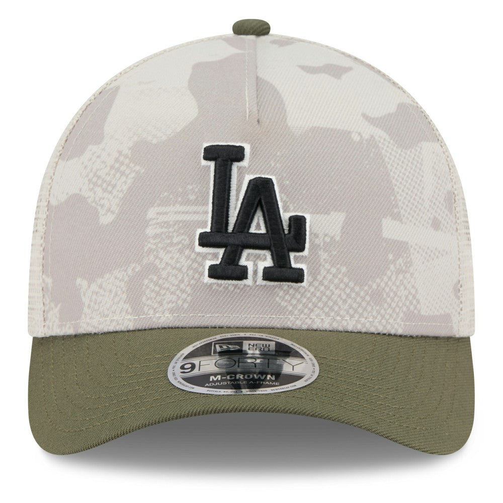 Los Angeles Dodgers New Era 2025 Armed Forces Day 9FORTY M-Crown A-Frame Adjustable Hat | MLB Outlet