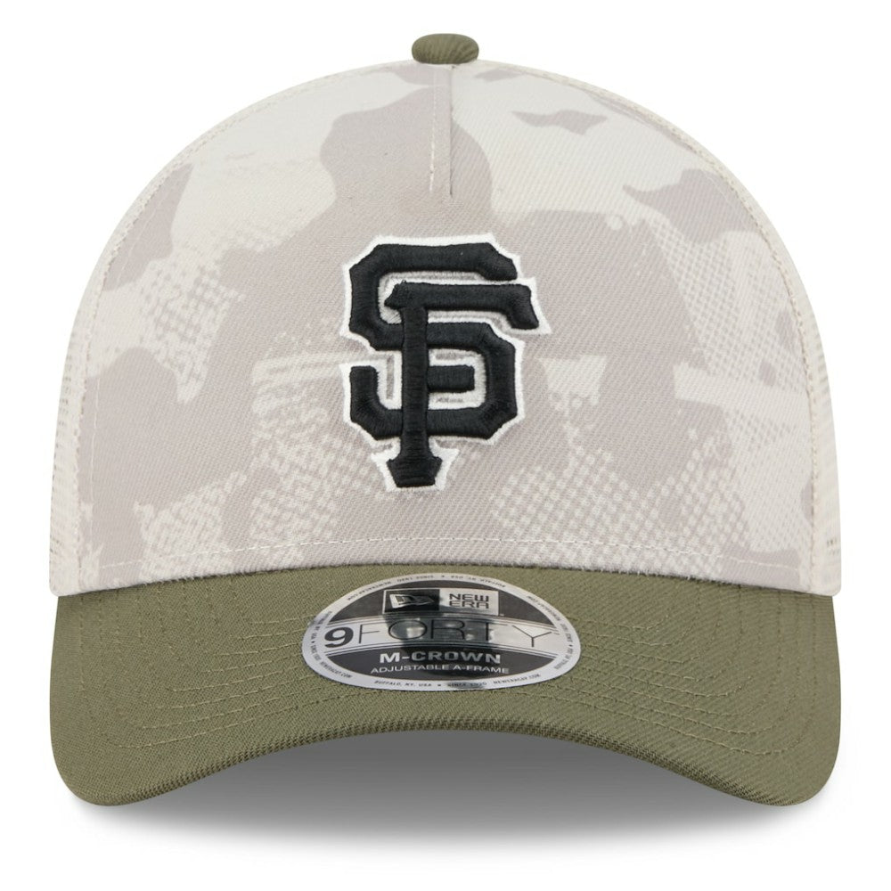 San Francisco Giants New Era 2025 Armed Forces Day 9FORTY M-Crown A-Frame Adjustable Hat | MLB Discount