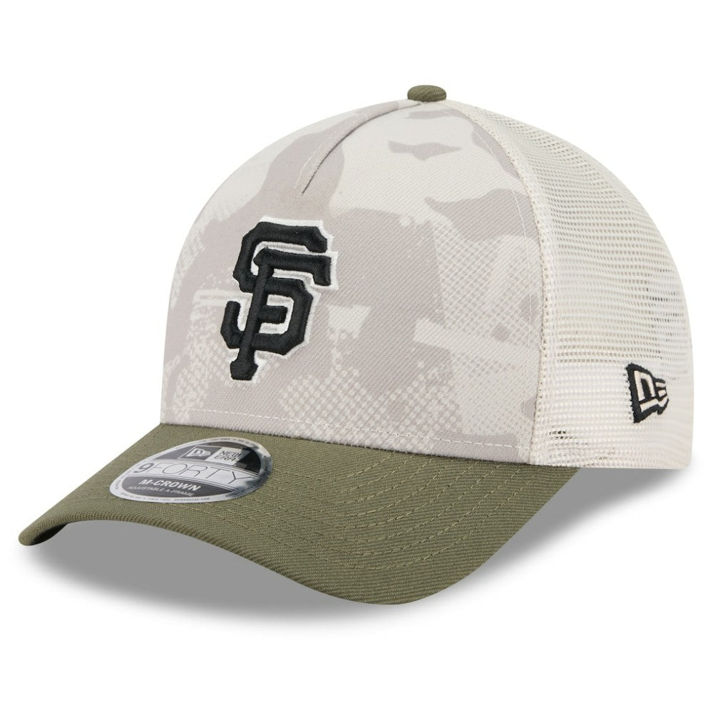 San Francisco Giants New Era 2025 Armed Forces Day 9FORTY M-Crown A-Frame Adjustable Hat | MLB Discount